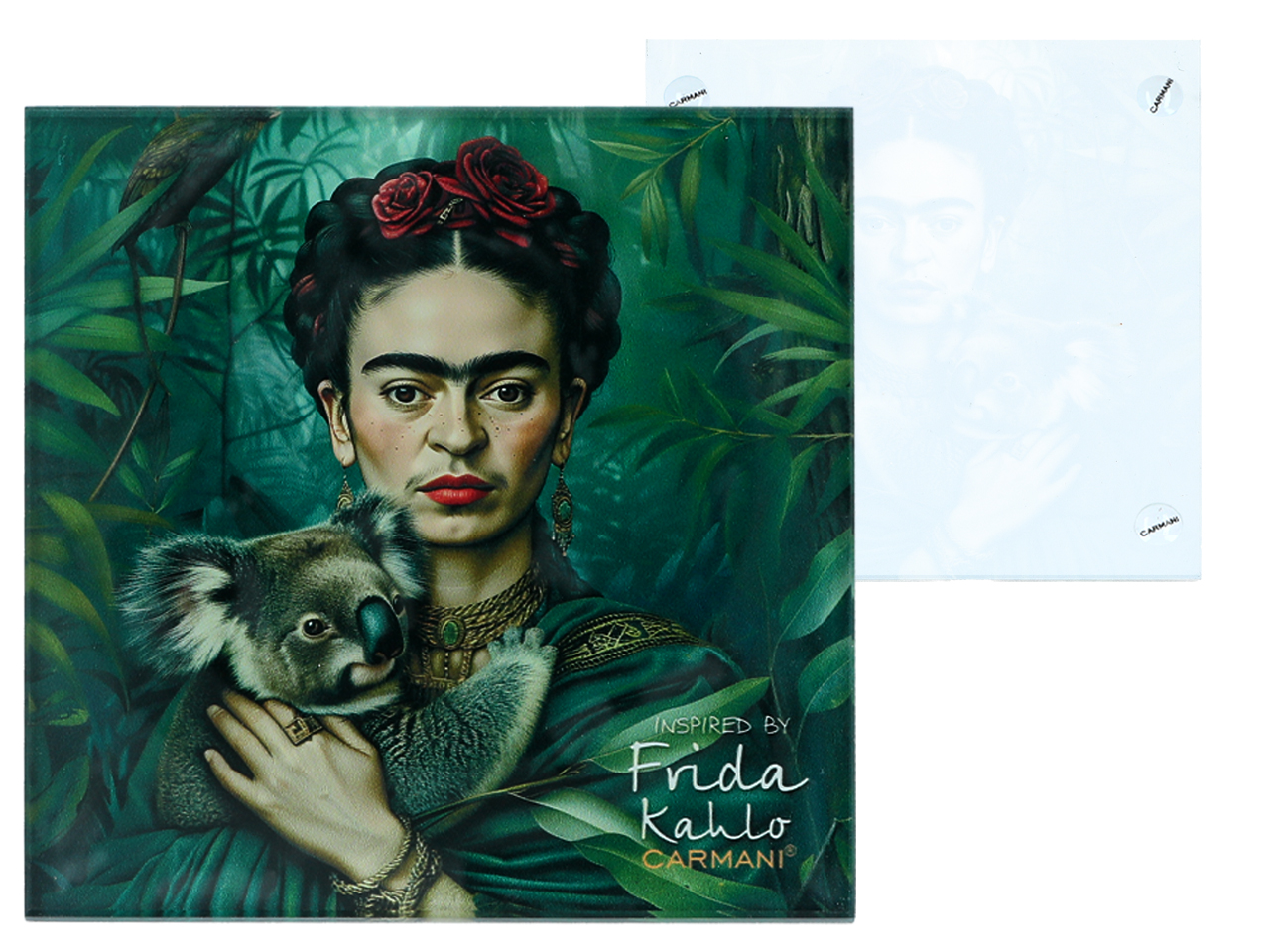 Podkładka szklana - inspirowana malarstwem F. Kahlo(CARMANI) - obrazek 2