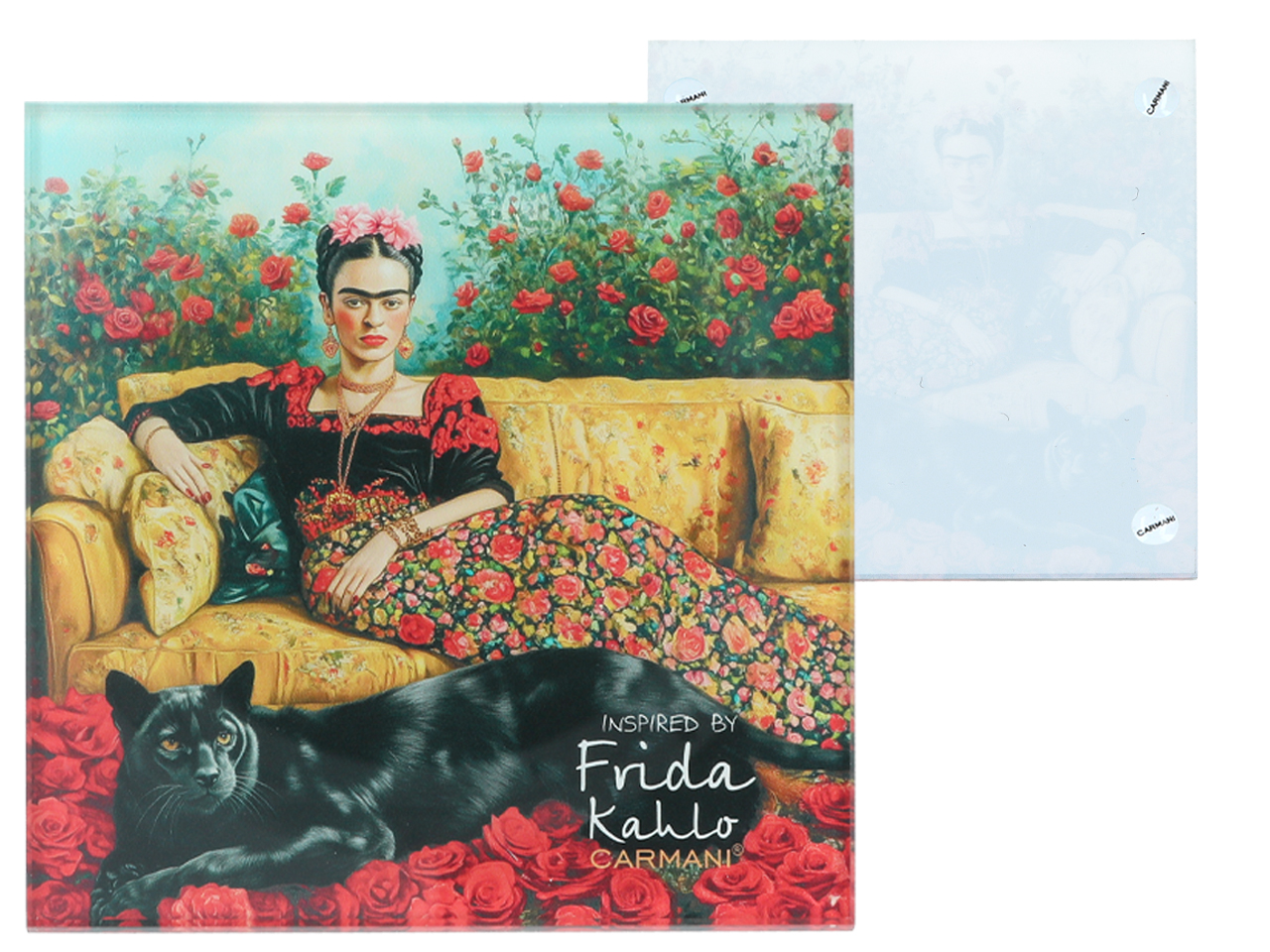 Podkładka szklana - inspirowana malarstwem F. Kahlo(CARMANI) - obrazek 2