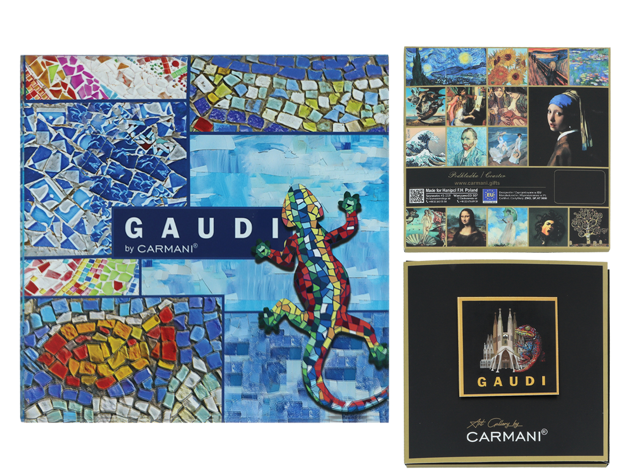 Podkładka szklana - inspirowana malarstwem A. Gaudi (CARMANI)