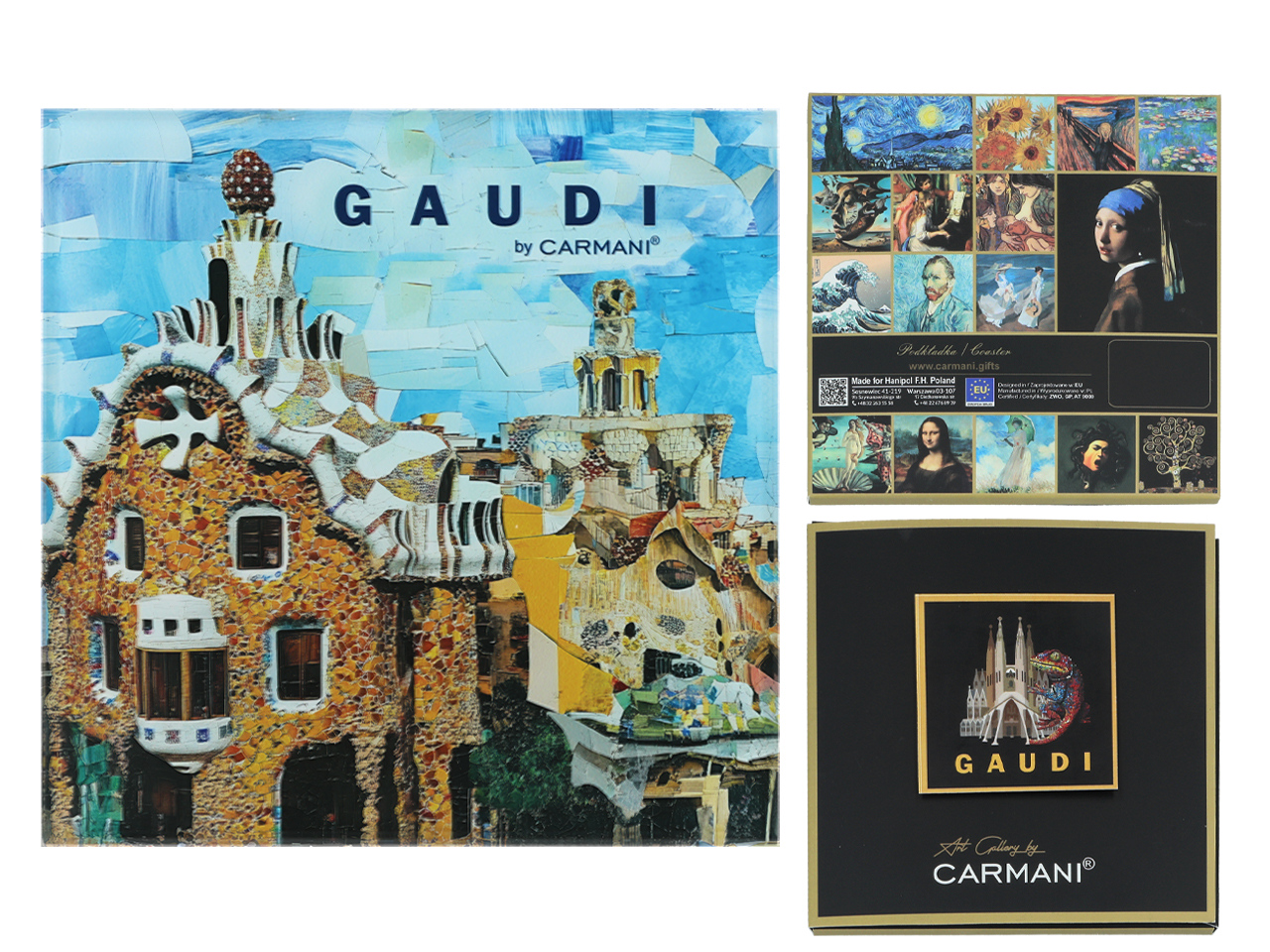 Podkładka szklana - inspirowana malarstwem A. Gaudi (CARMANI)