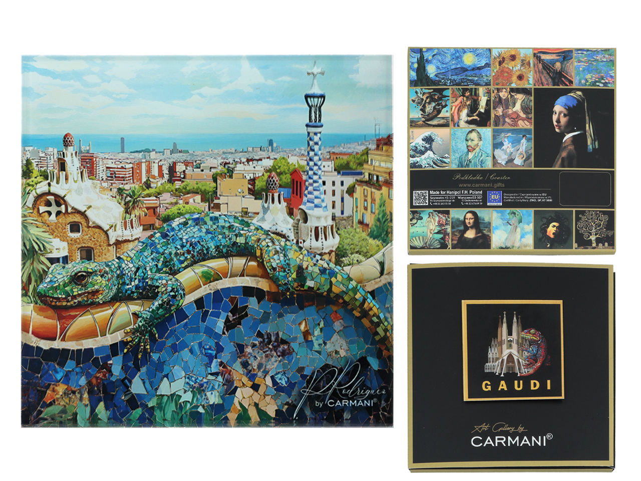 Podkładka szklana - inspirowana malarstwem A. Gaudi (CARMANI)