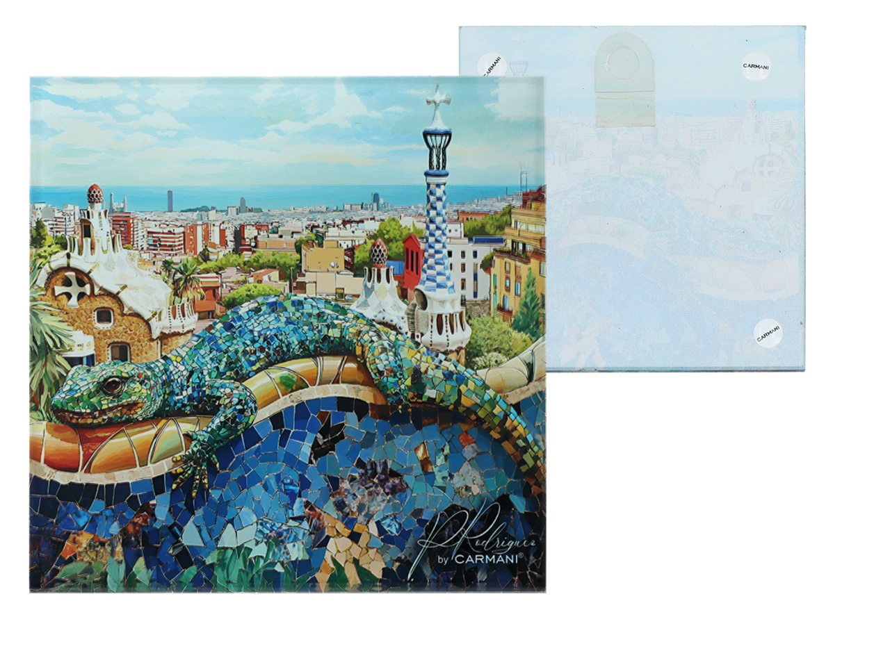 Podkładka szklana - inspirowana malarstwem A. Gaudi (CARMANI) - obrazek 2