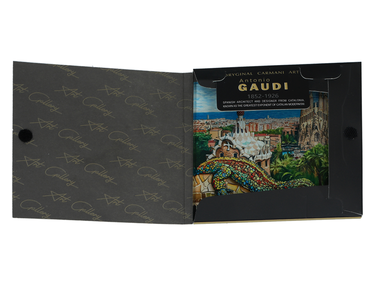 Podkładka szklana - inspirowana malarstwem A. Gaudi (CARMANI) - obrazek 3