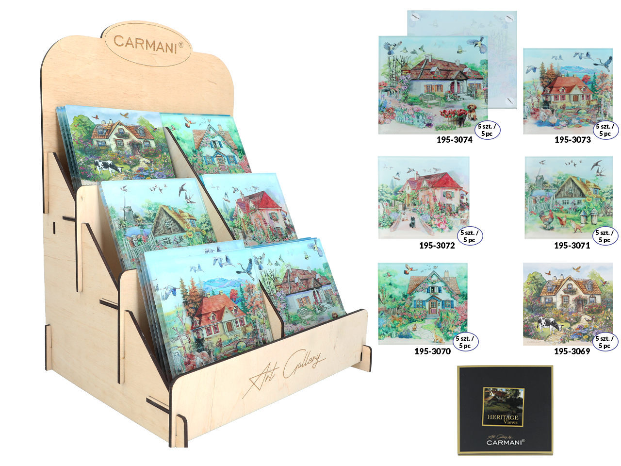 Podkładka szklana - Wieś (CARMANI) - obrazek 5