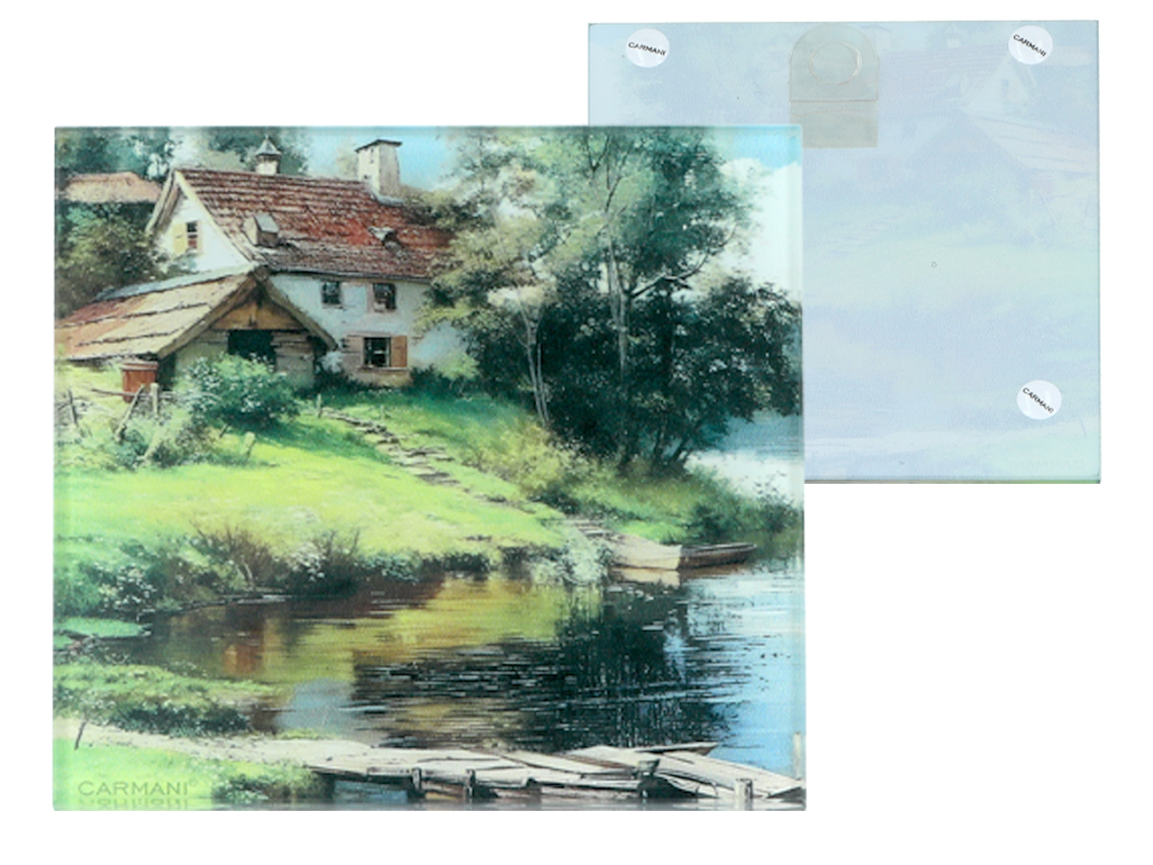Podkładka szklana - Chłopska osada (CARMANI) - obrazek 2