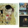 Podkładka szklana - G. Klimt, Pocałunek, kremowe tło (CARMANI)