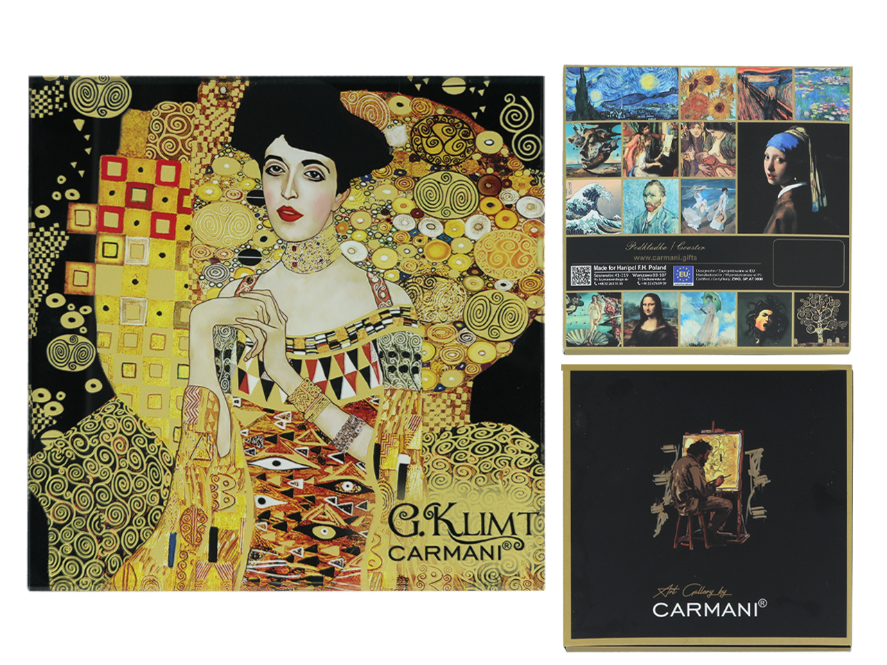 Podkładka szklana - G. Klimt, Adela (CARMANI)