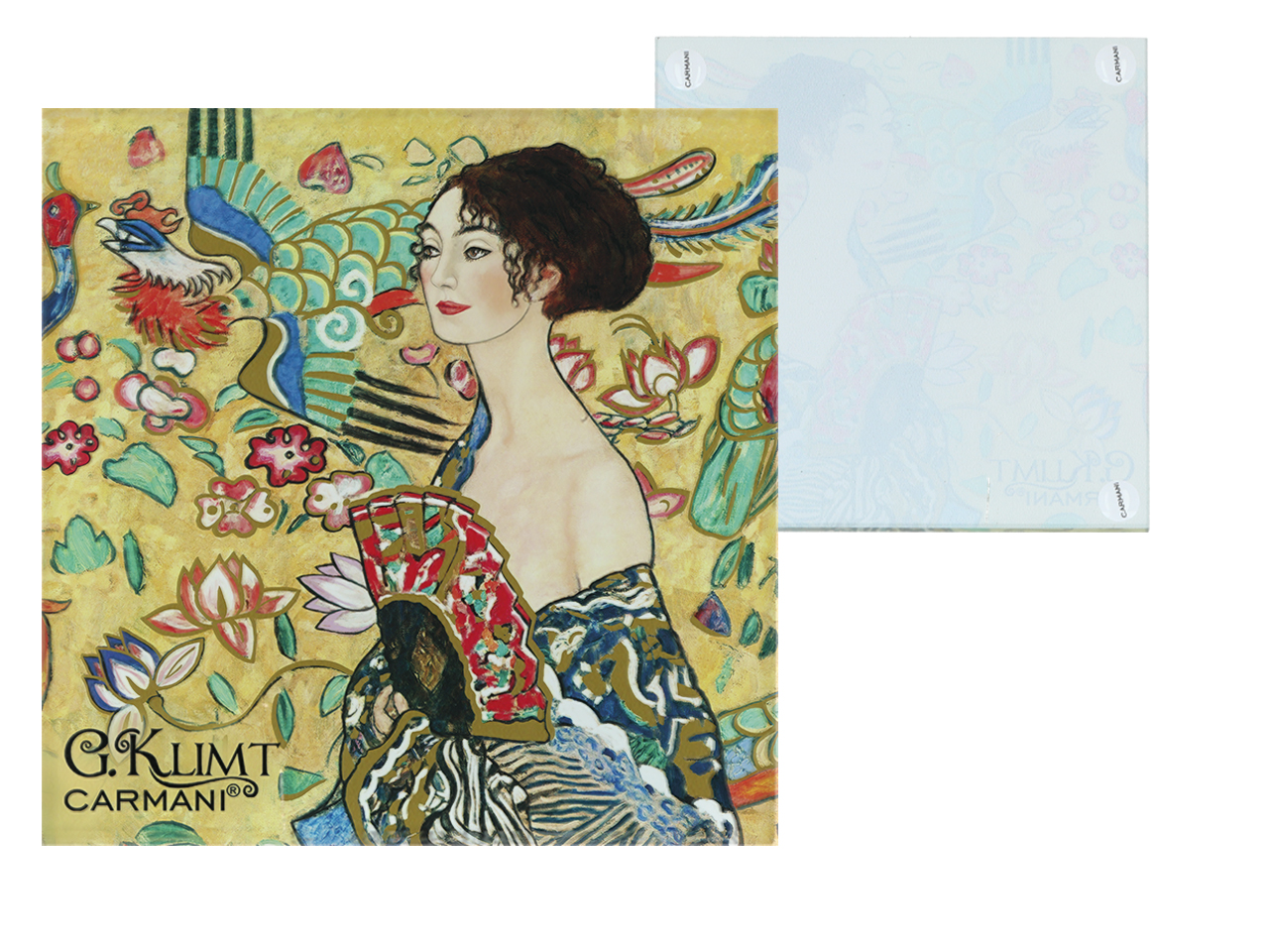 Podkładka szklana - G. Klimt, Kobieta z wachlarzem (CARMANI) - obrazek 2