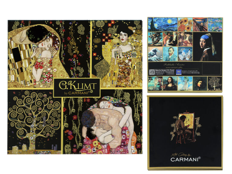 Podkładka szklana - G. Klimt, kolaż (CARMANI)