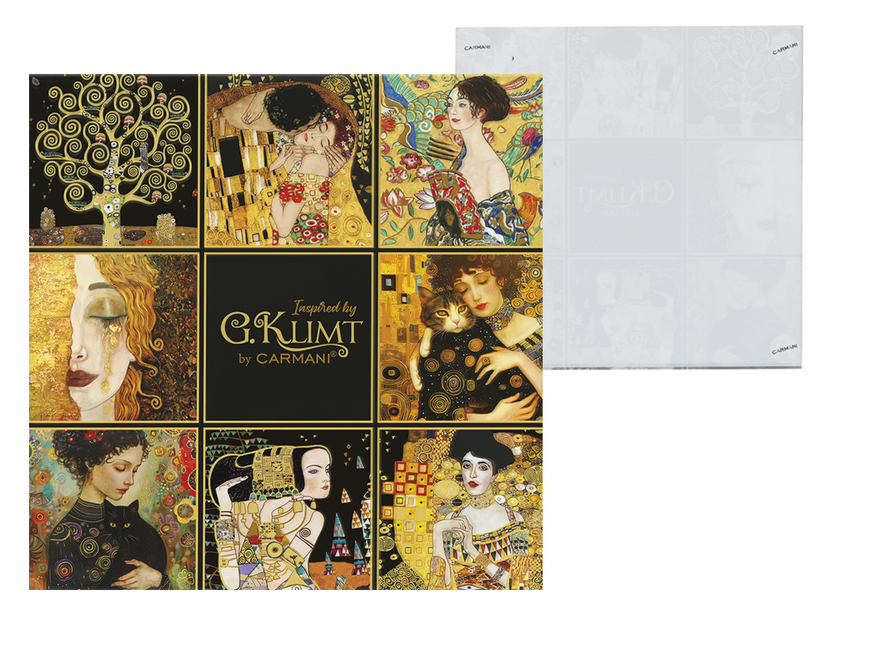 Podkładka szklana - G. Klimt, kolaż (CARMANI) - obrazek 2