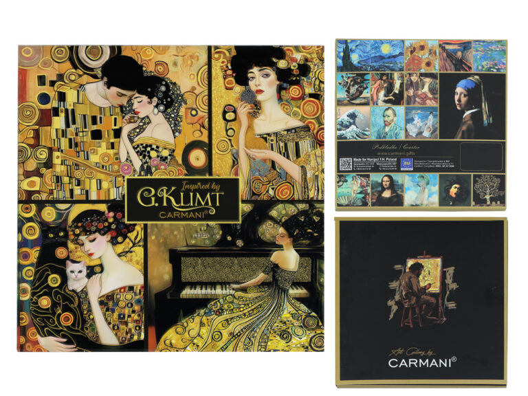 Podkładka szklana - G. Klimt, kolaż (CARMANI)