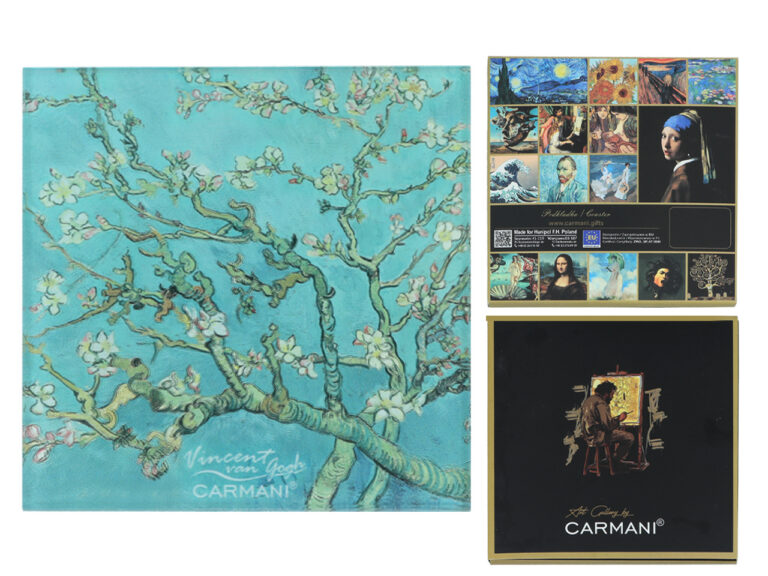 Podkładka szklana - V. van Gogh, Kwitnący Migdałowiec (CARMANI)