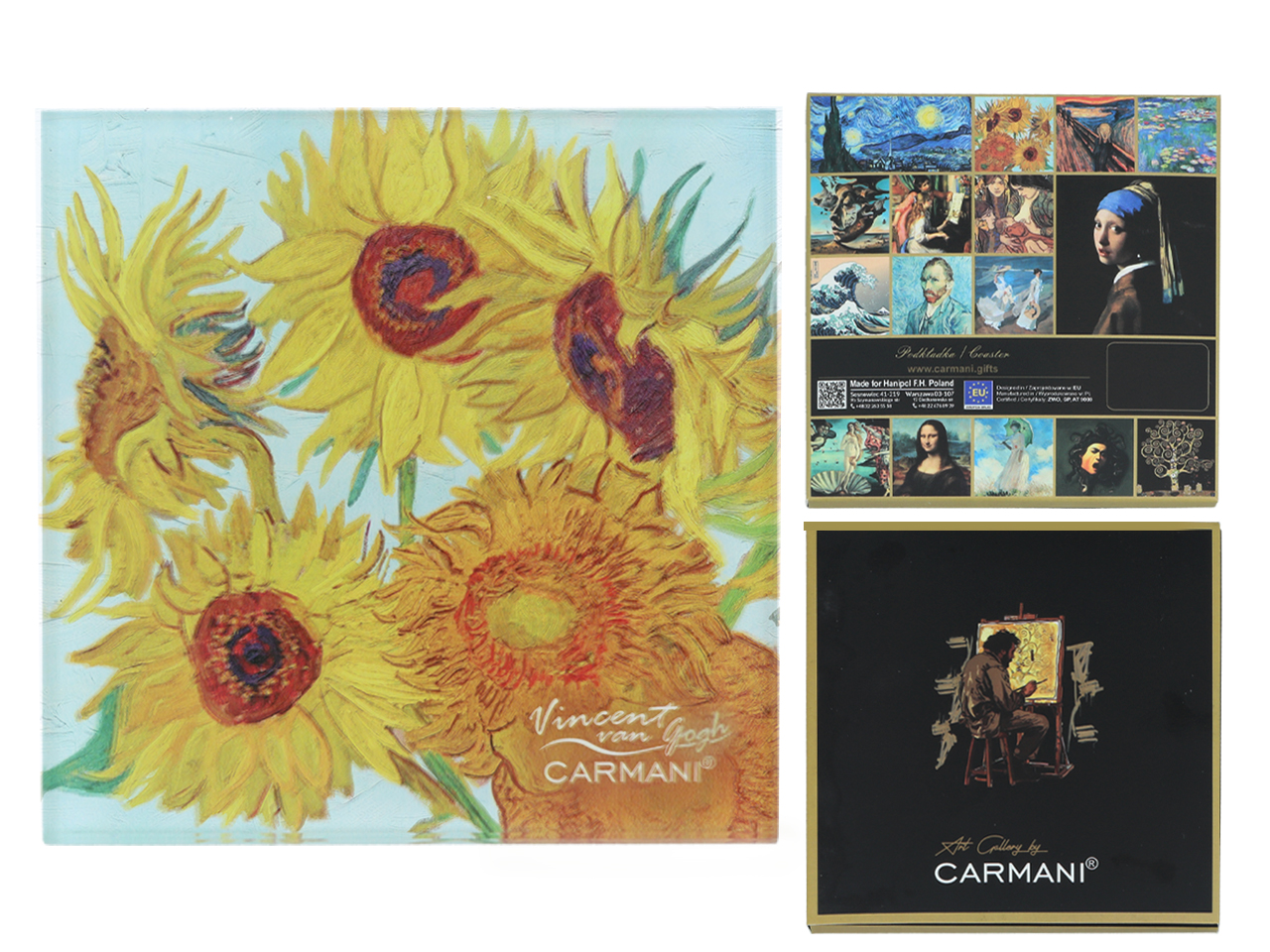 Podkładka szklana - V. van Gogh, Słoneczniki (CARMANI)