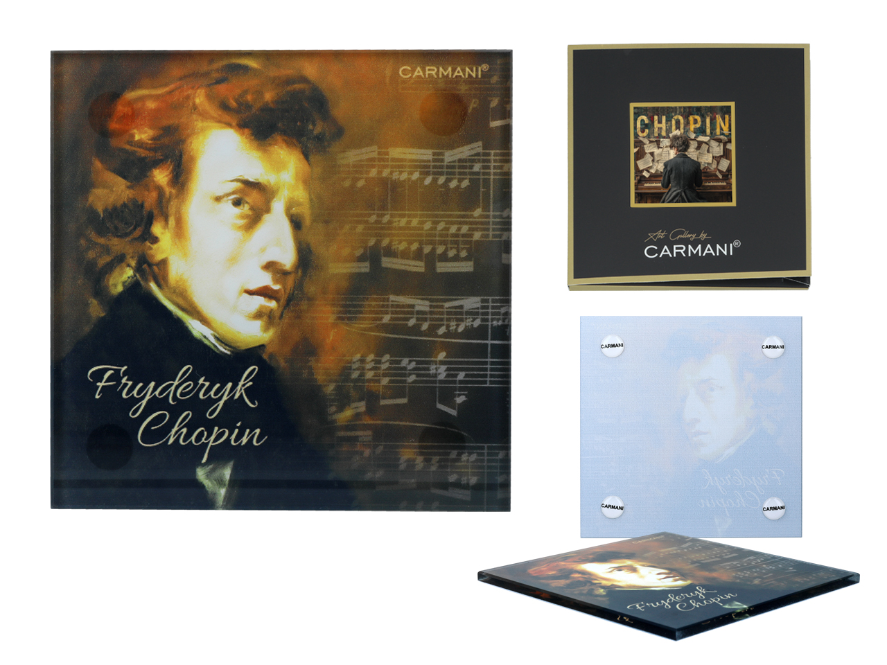 Podkładka szklana - F. Chopin (CARMANI)