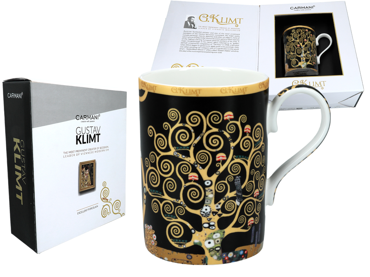 Kubek - G. Klimt, Drzewo życia (CARMANI)