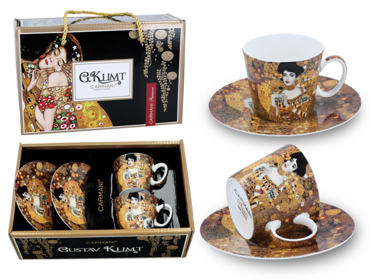 Kpl. 2 filiżanek espresso - G. Klimt, Adela (CARMANI)