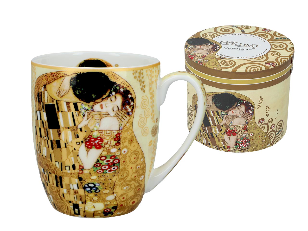 Kubek Camio - G. Klimt, Pocałunek (CARMANI)