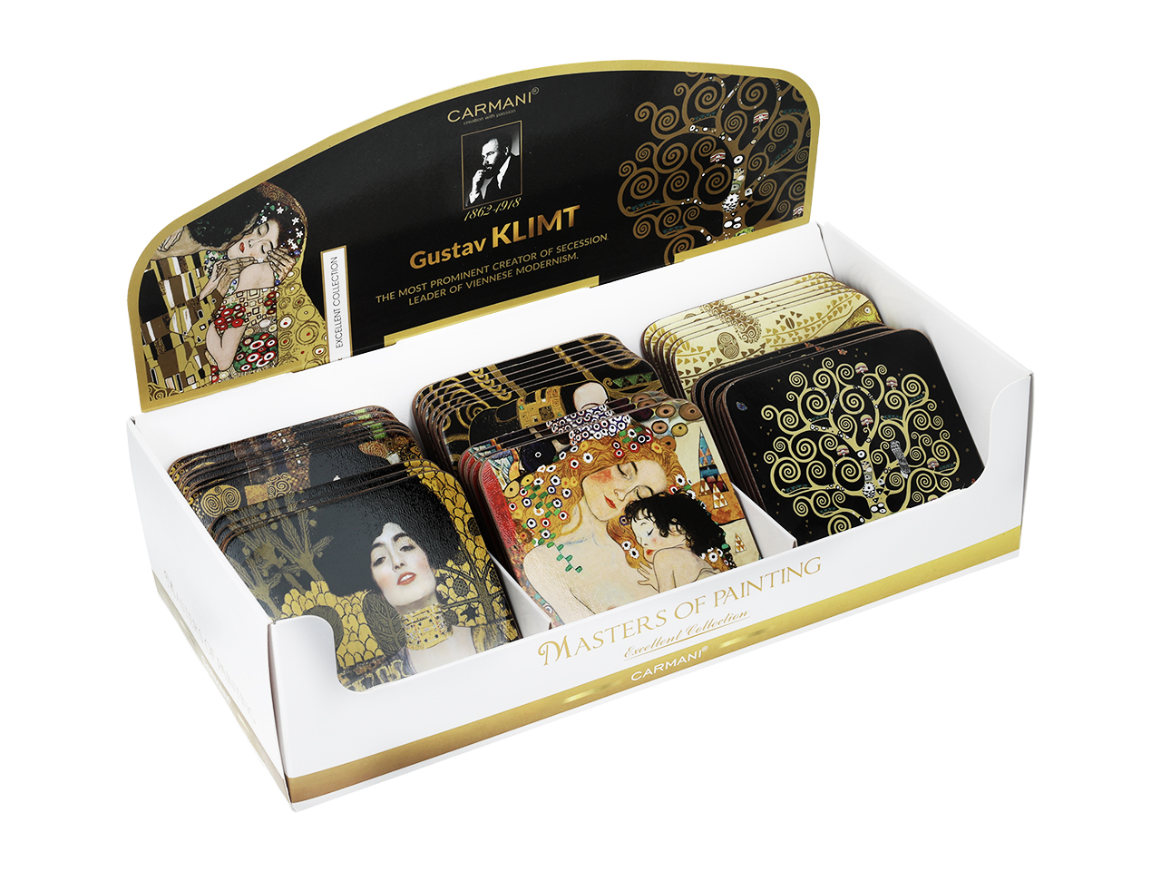 36 podkładek korkowych, display - G. Klimt, mix - obrazek 2