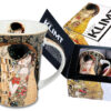 Kubek - G. Klimt, Pocałunek, czarne tło (CARMANI)