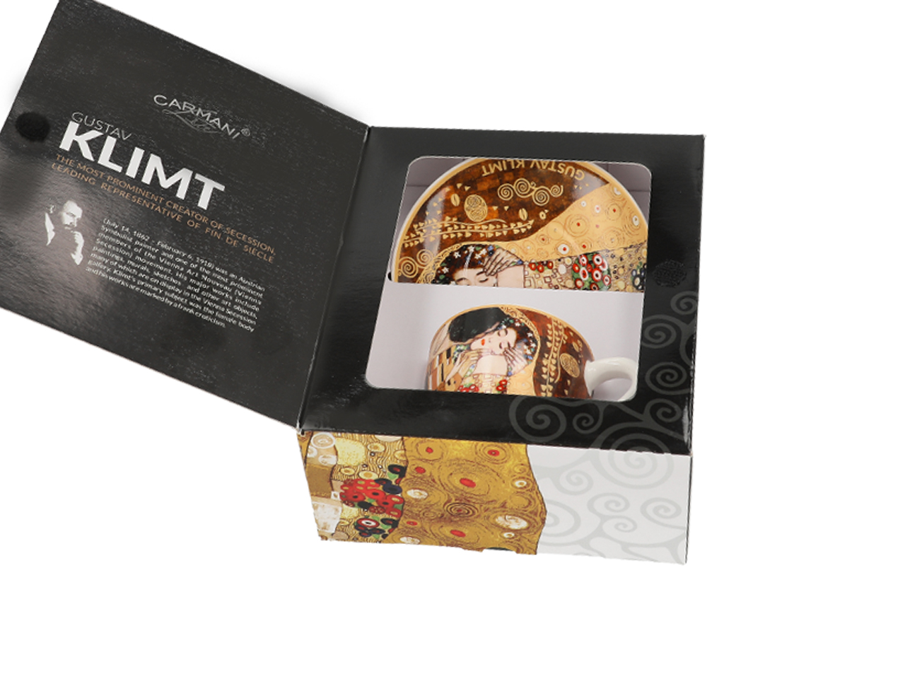 Filiżanka espresso ze spodkiem - G. Klimt, Pocałunek (CARMANI) - obrazek 3