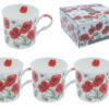 Kpl. 4 kubków - Summer Poppy (FBCh)