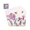Kpl. 4 podkładek pod kubek - Lavender & Bees