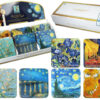 Display 36 podkładek korkowych - V. van Gogh, mix (CARMANI)
