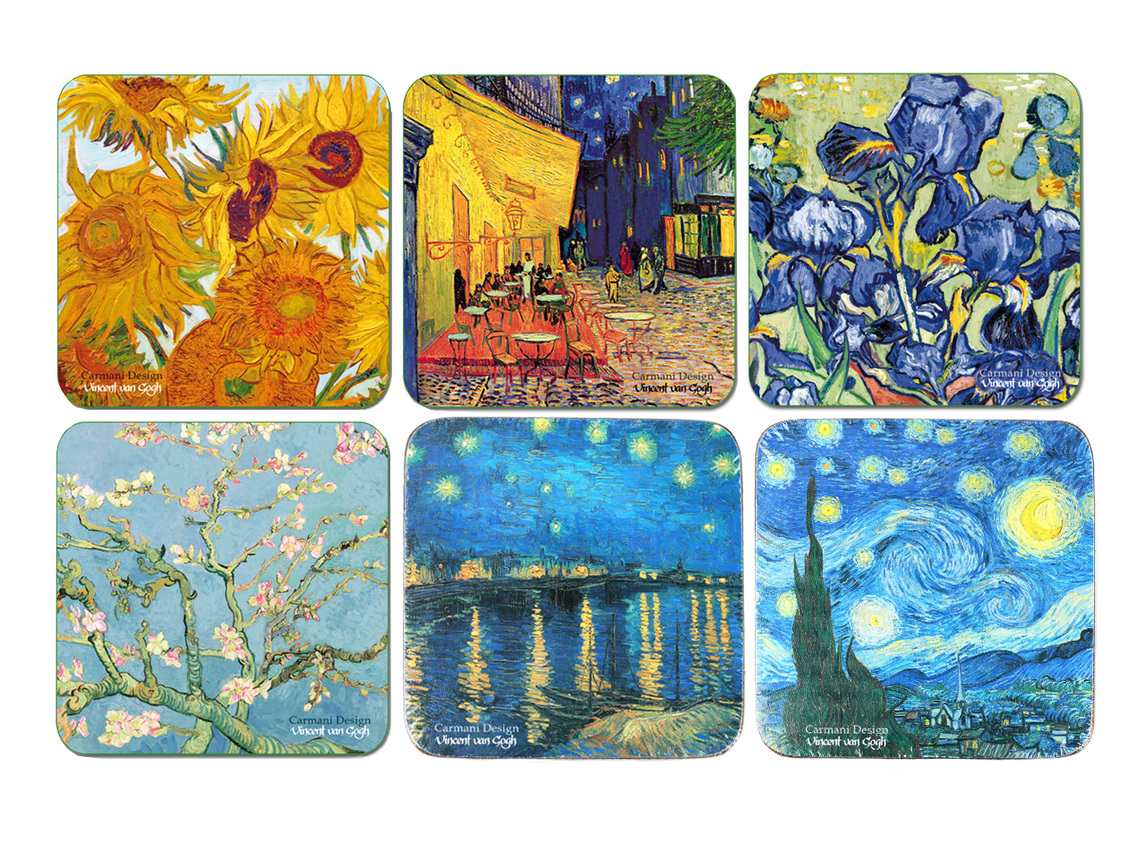 Display 36 podkładek korkowych - V. van Gogh, mix (CARMANI) - obrazek 3