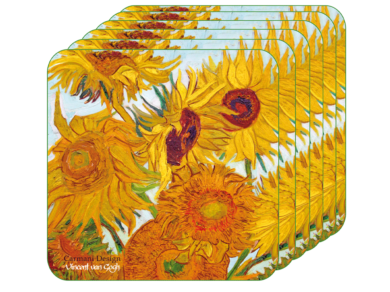 Display 36 podkładek korkowych - V. van Gogh, mix (CARMANI) - obrazek 5