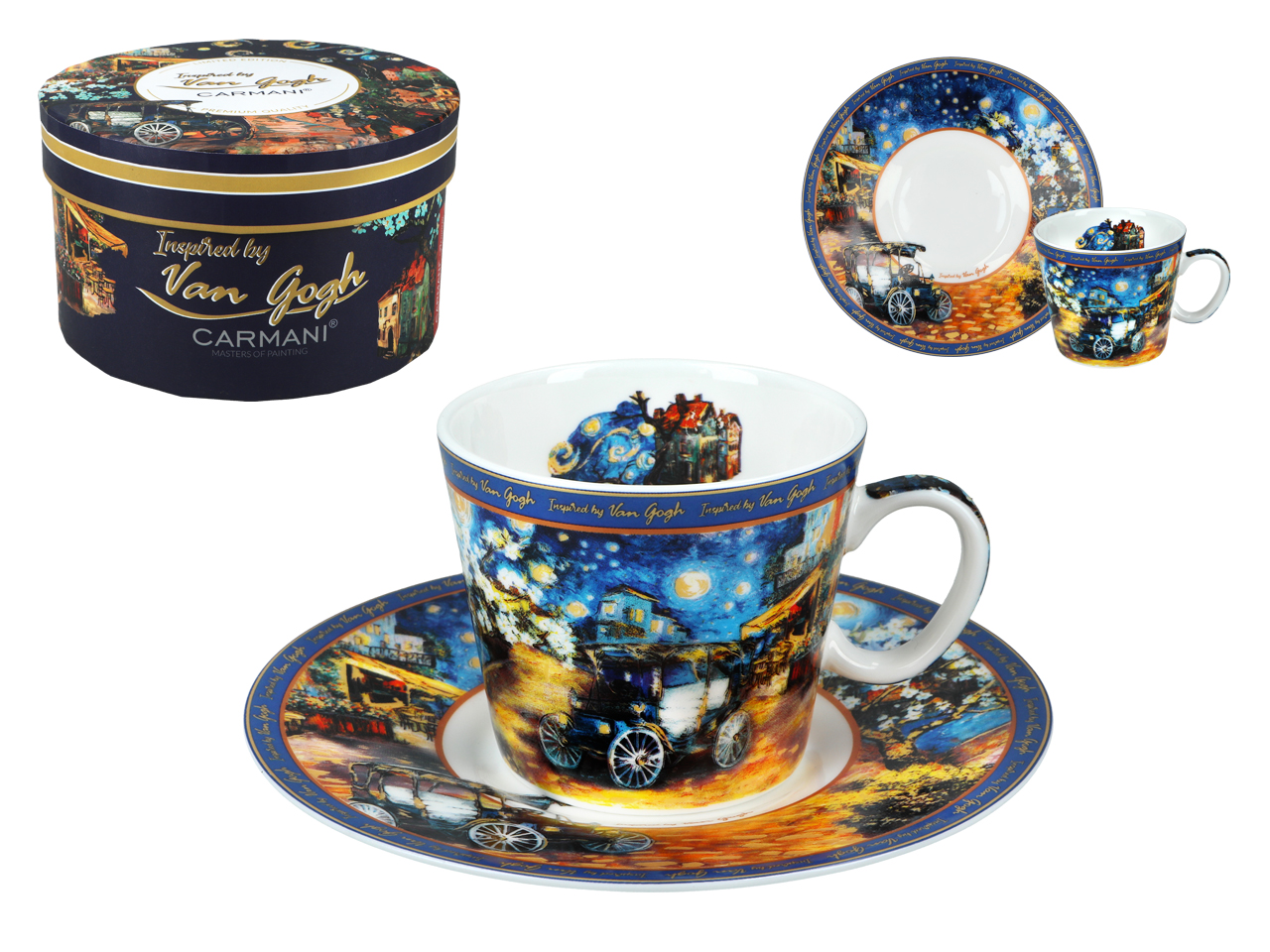 Filiżanka espresso - Inspirowana malarstwem V. Van Gogh (CARMANI)