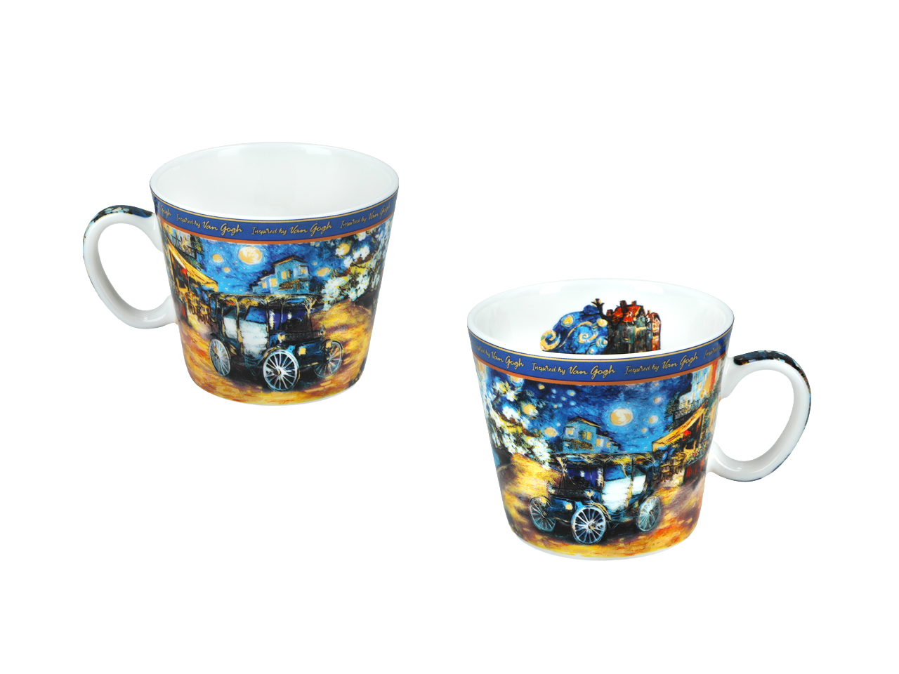 Filiżanka espresso - Inspirowana malarstwem V. Van Gogh (CARMANI) - obrazek 2
