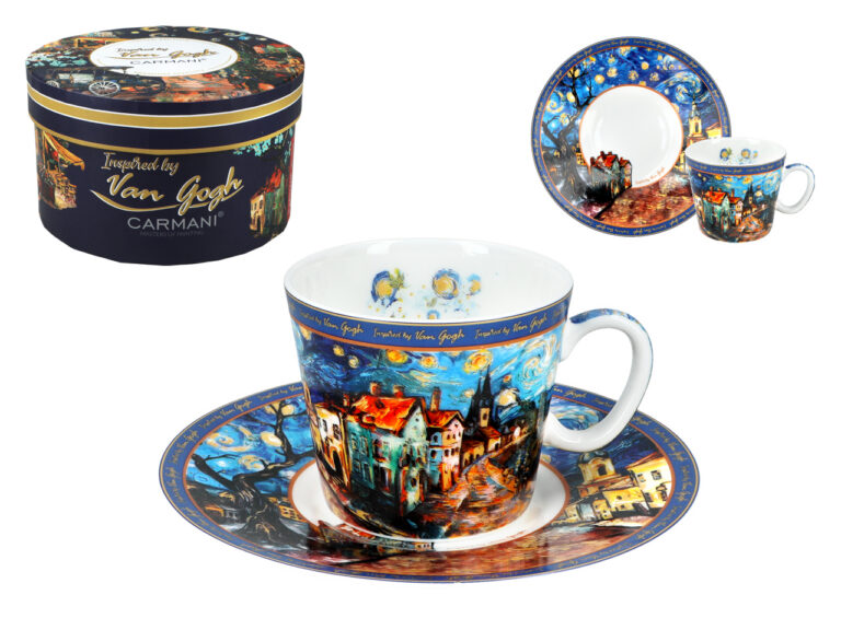 Filiżanka espresso - Inspirowana malarstwem V. Van Gogh (CARMANI)