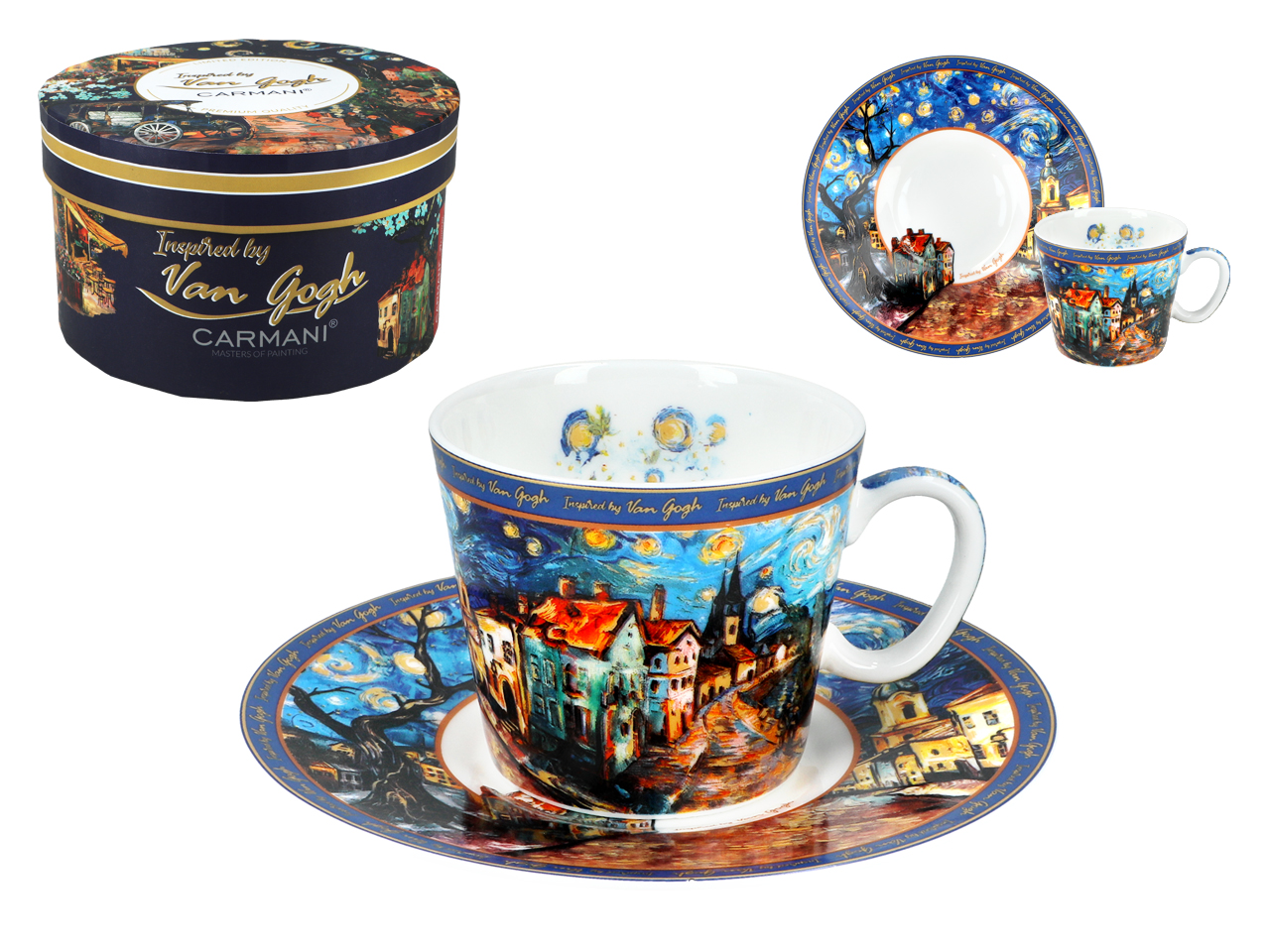 Filiżanka espresso - Inspirowana malarstwem V. Van Gogh (CARMANI)