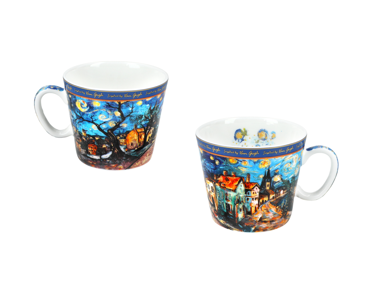 Filiżanka espresso - Inspirowana malarstwem V. Van Gogh (CARMANI) - obrazek 2