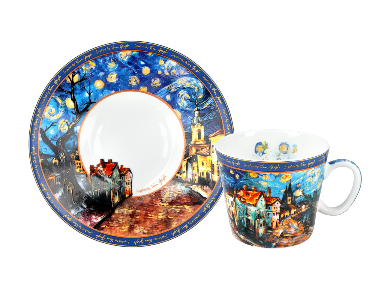 Filiżanka espresso - Inspirowana malarstwem V. Van Gogh (CARMANI) - obrazek 3