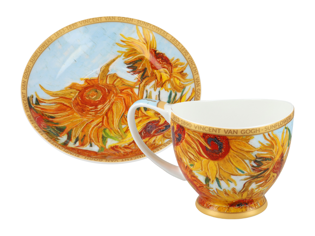 Filiżanka Big Vanessa - V. van Gogh, Słoneczniki (CARMANI) - obrazek 4