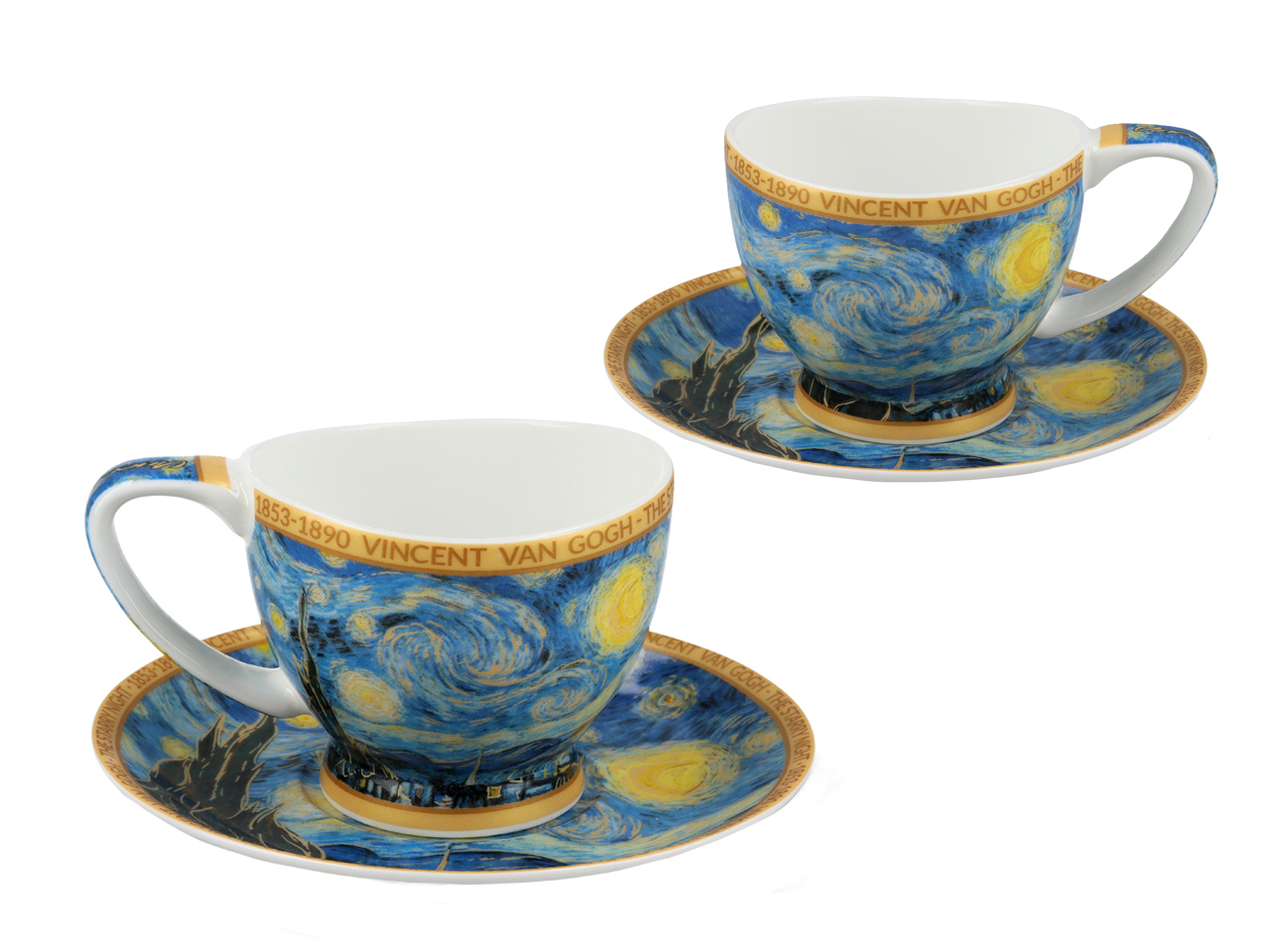 Filiżanka espresso Vanessa - V. van Gogh, Gwiaździsta Noc (CARMANI) - obrazek 2