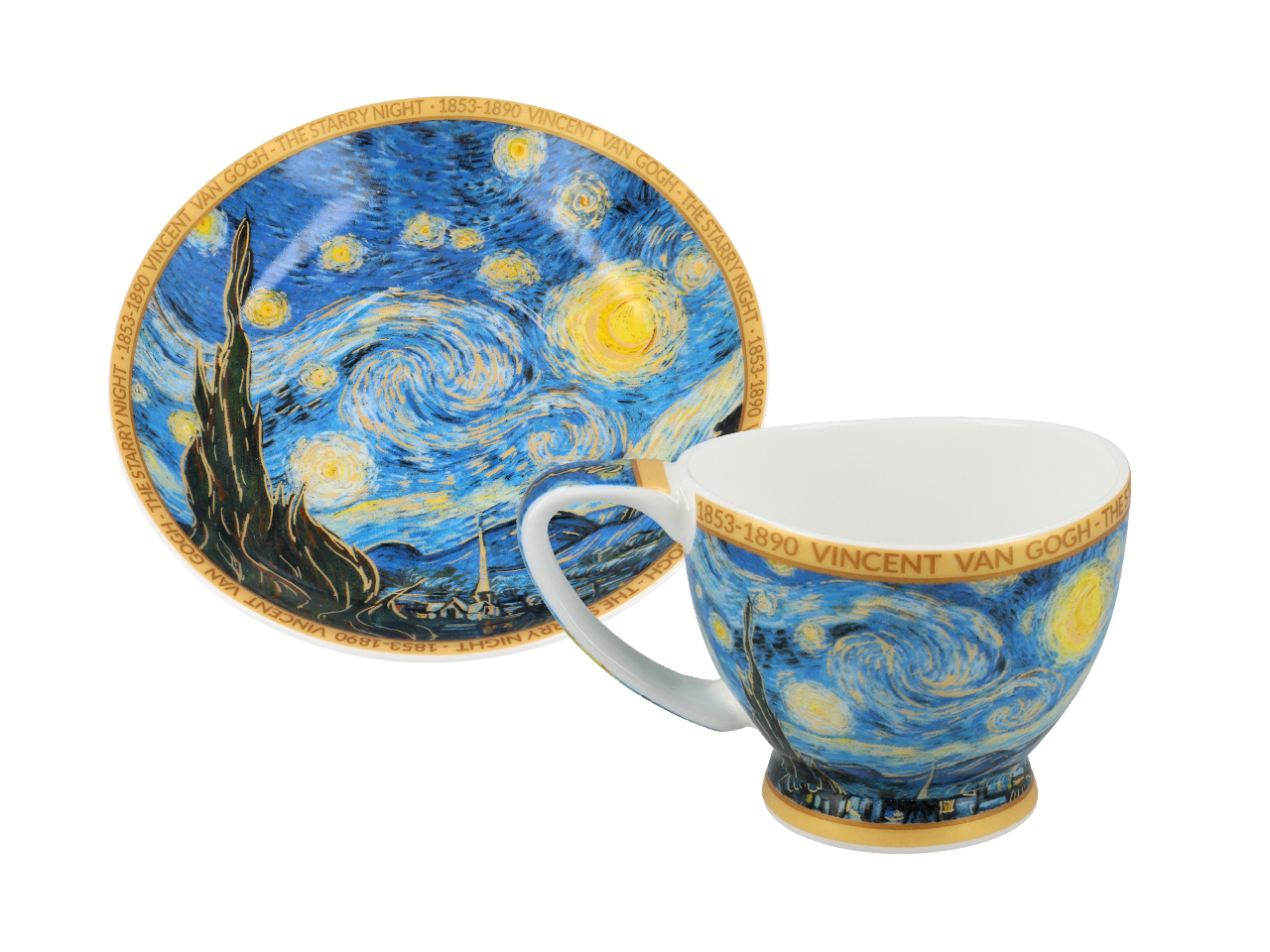 Filiżanka espresso Vanessa - V. van Gogh, Gwiaździsta Noc (CARMANI) - obrazek 4