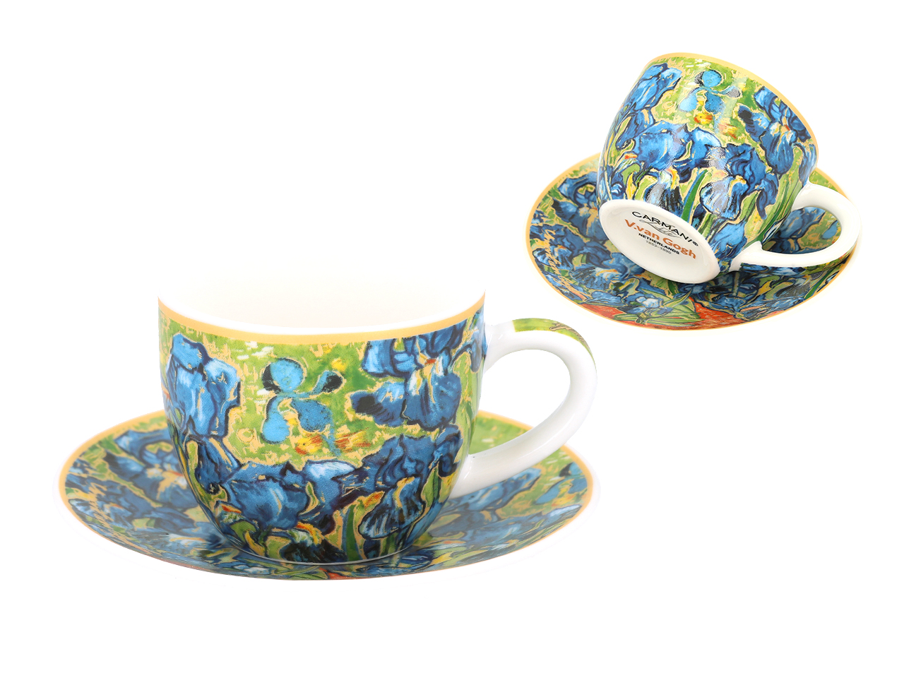 Filiżanka espresso ze spodkiem - V. van Gogh, Irysy (CARMANI) - obrazek 2