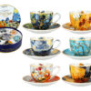Kpl. 6 filiżanek espresso w okrągłym pudełku - V. van Gogh (CARMANI)