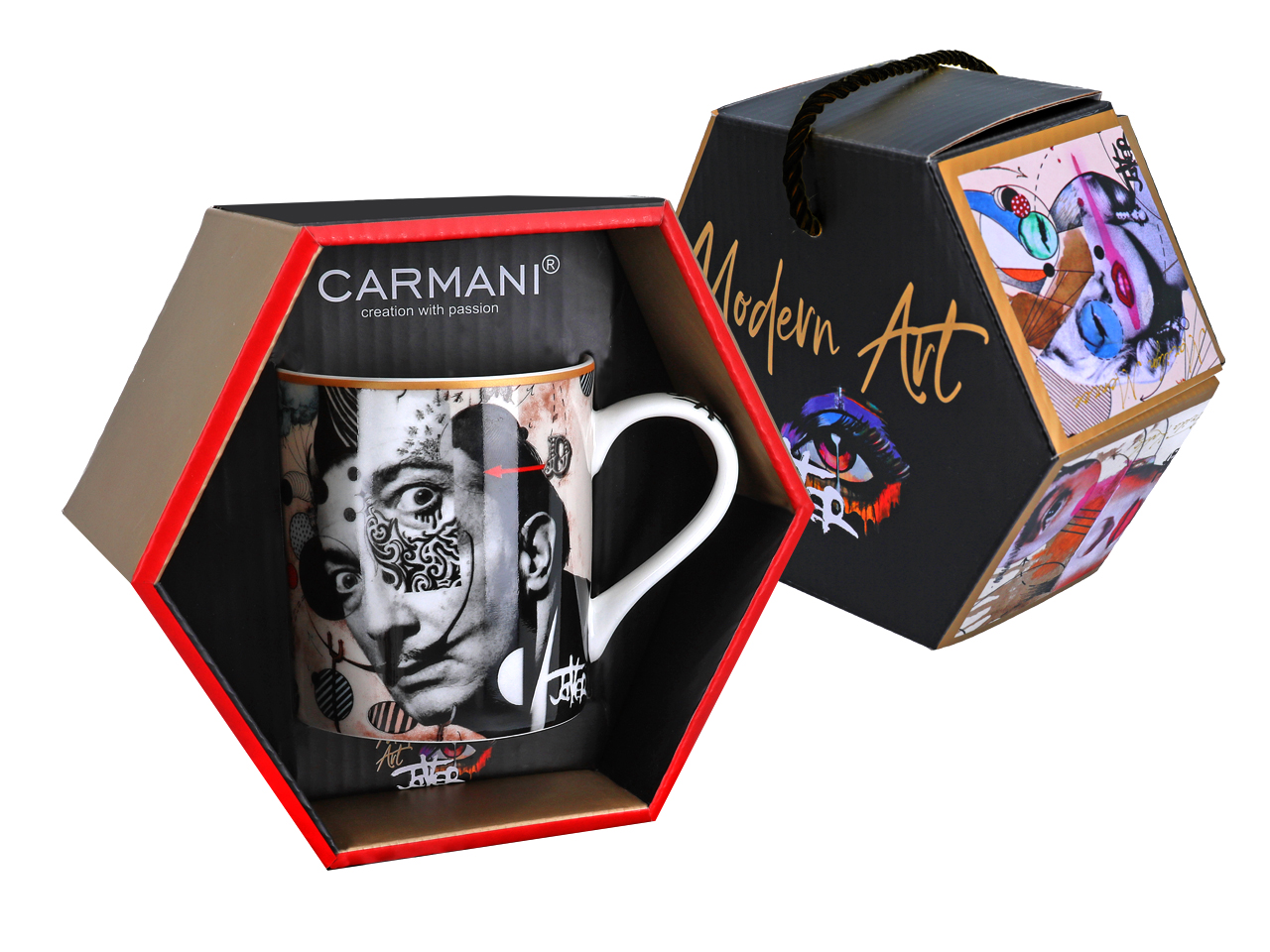 Kubek - Loui Jover. Salvador Dali (CARMANI) - obrazek 3