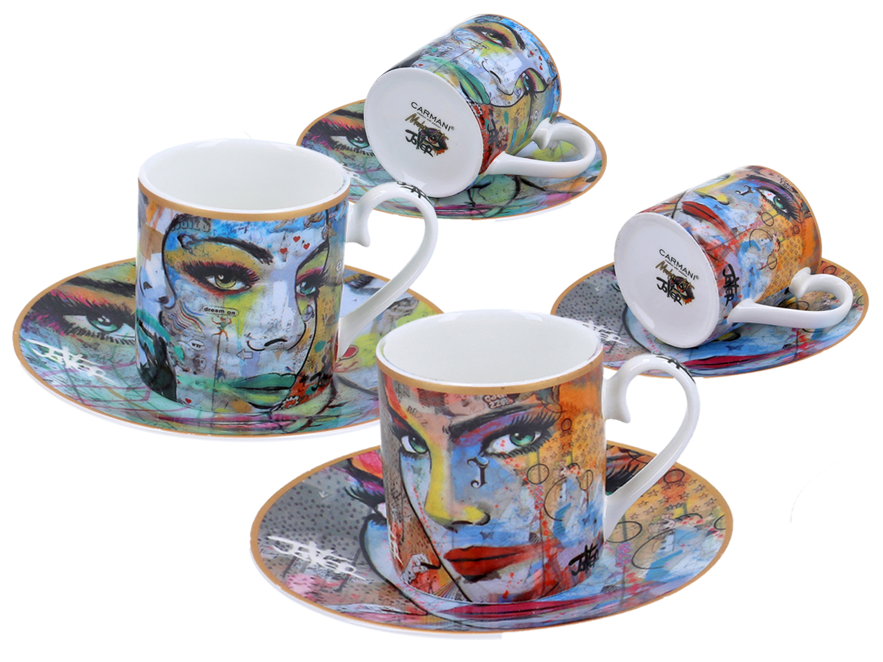 Kpl. 2 filiżanek espresso - Loui Jover (CARMANI) - obrazek 2