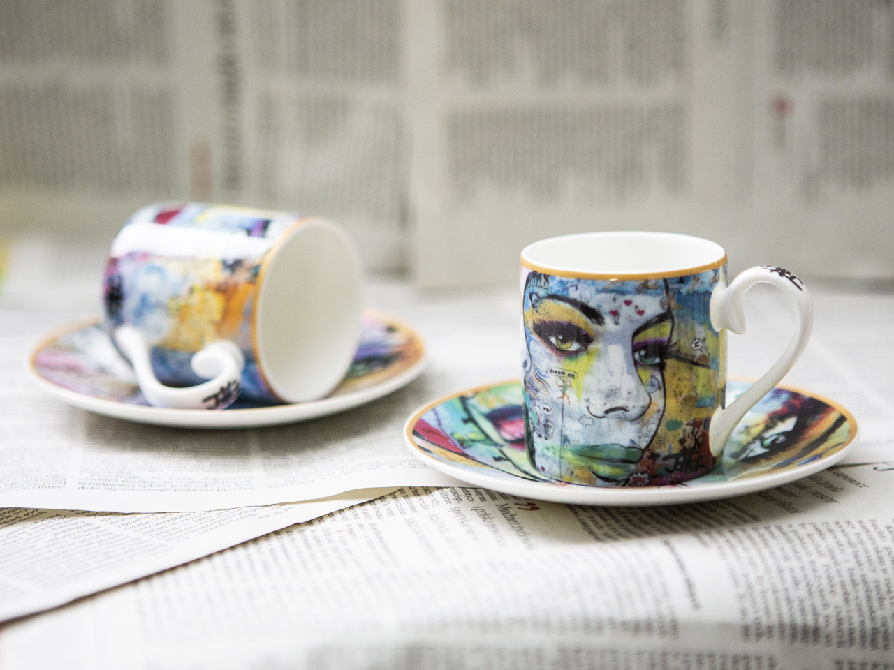 Kpl. 2 filiżanek espresso - Loui Jover (CARMANI) - obrazek 4