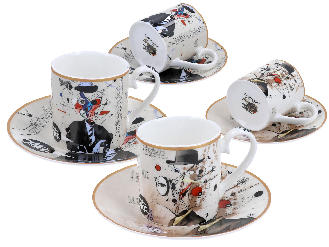 Kpl. 2 filiżanek espresso - Loui Jover (CARMANI) - obrazek 2