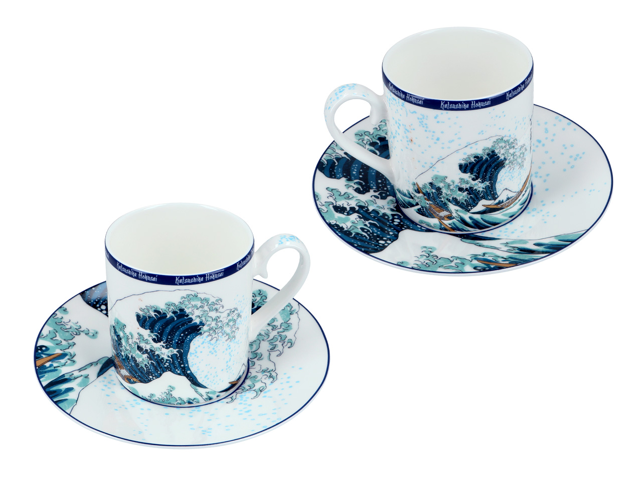 Kpl. Filiżanka ze spodkiem - Hokusai Katsushika, Wielka fala w Kanagawie (CARMANI) - obrazek 5