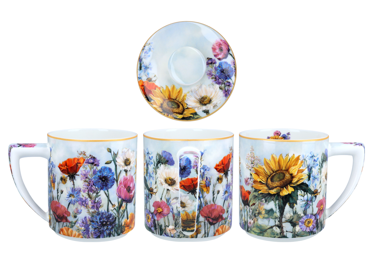 Kubek z zaparzaczem i przykrywką - L. Lozano, Lady`s Floral Symphony (CARMANI) - obrazek 5