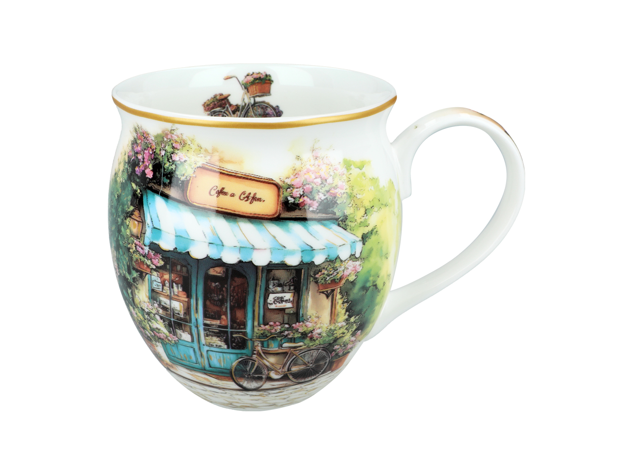 Kubek beczka - L. Lozano, Coffee & Flowers (CARMANI) - obrazek 2
