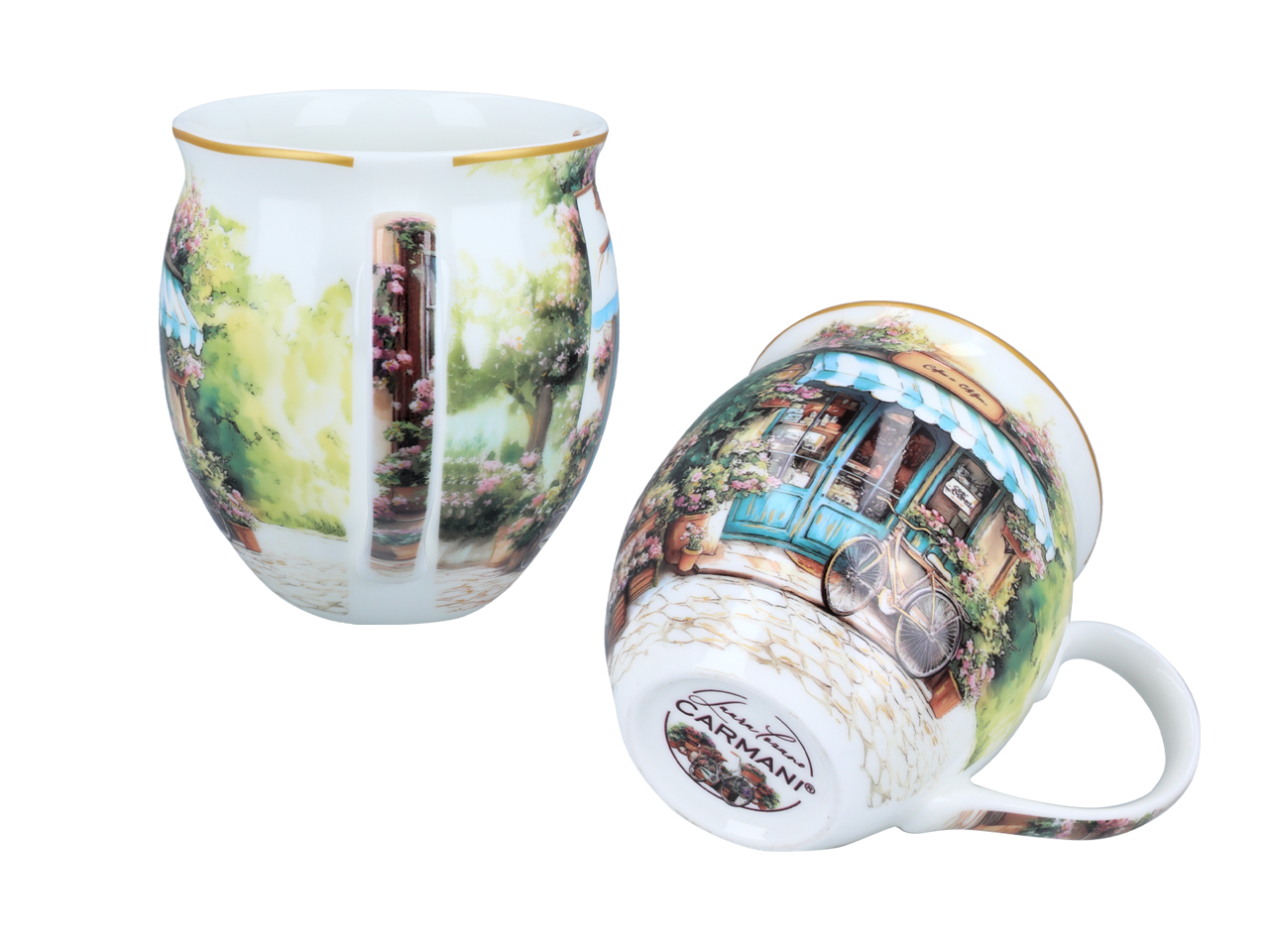 Kubek beczka - L. Lozano, Coffee & Flowers (CARMANI) - obrazek 4