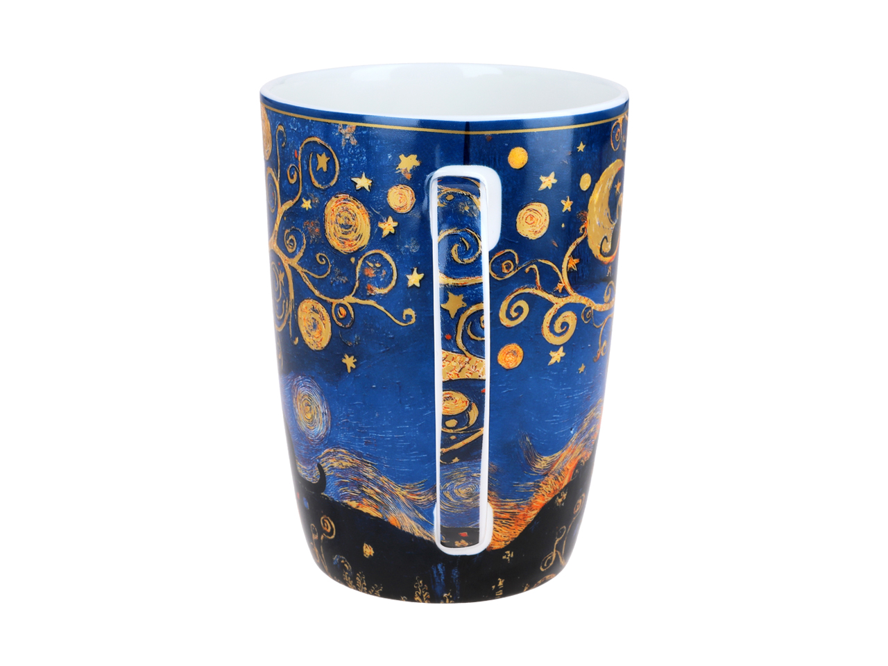 Kubek z sitkiem i przykrywką - inspirowany malarstwem V. van Gogh (CARMANI) - obrazek 4