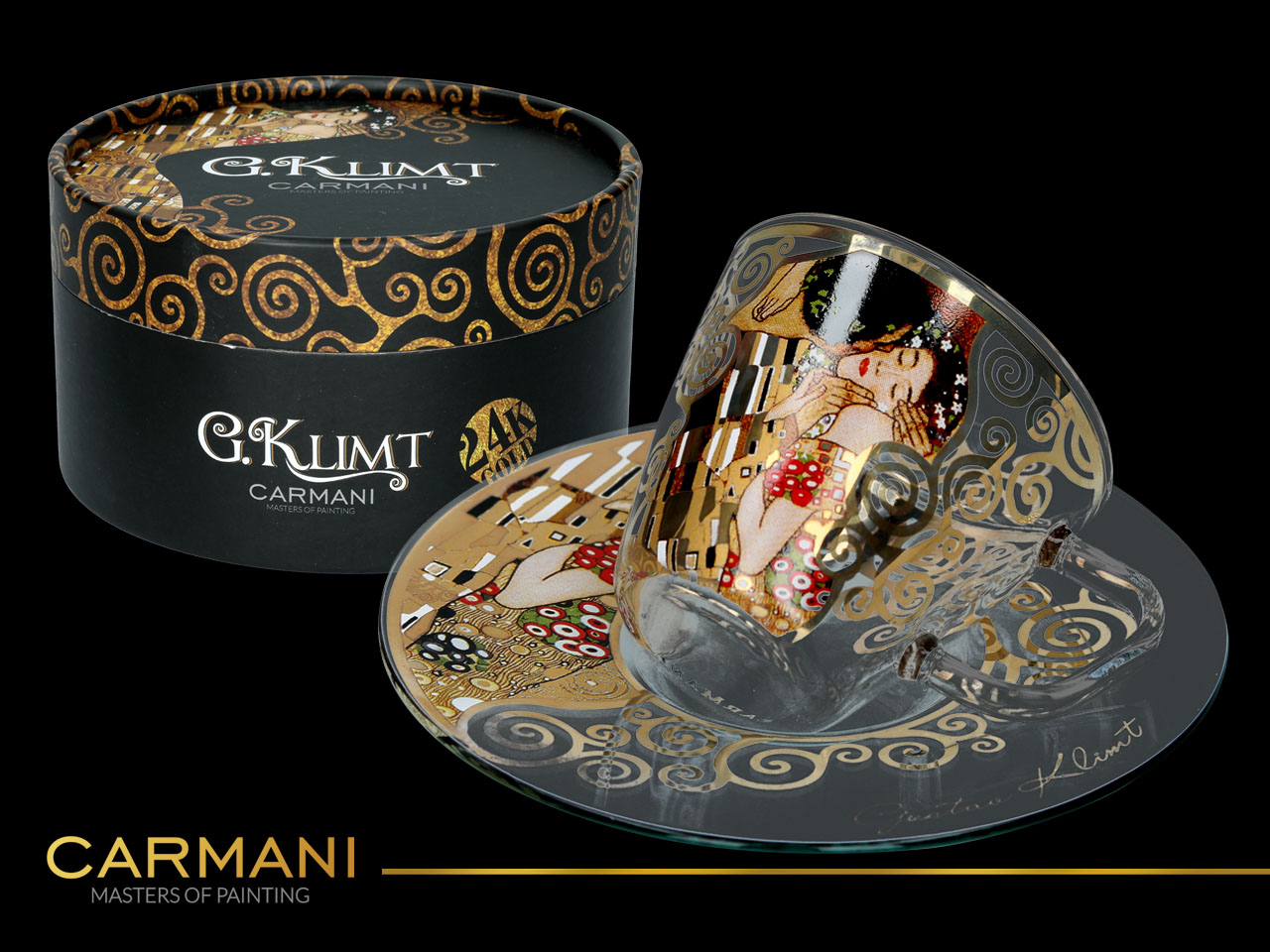 Filiżanka espresso - G. Klimt. Pocałunek (CARMANI) - obrazek 2